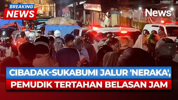 Puncak Arus Balik, Lalu Lintas Simpang Ratu Sukabumi Macet Total